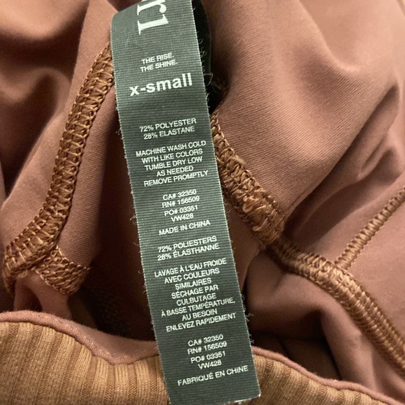 Vuori Ribbed Studio Legging Marsala Sz XS VW428 - Picture 5 of 5